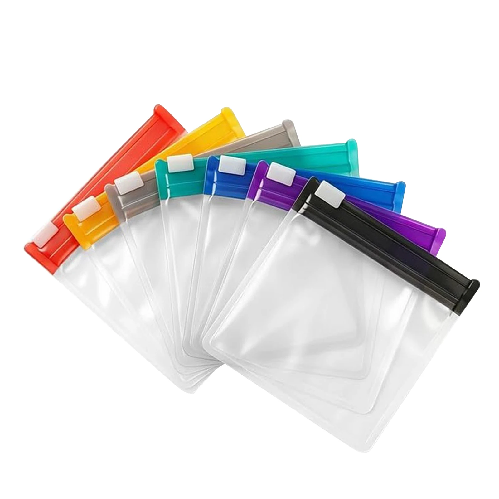 7 Colors Portable Pills Pouch Bags with Slide Lock Self Sealing Travel Pill Case Multi-Purpose for Handicrafts Office Supplies