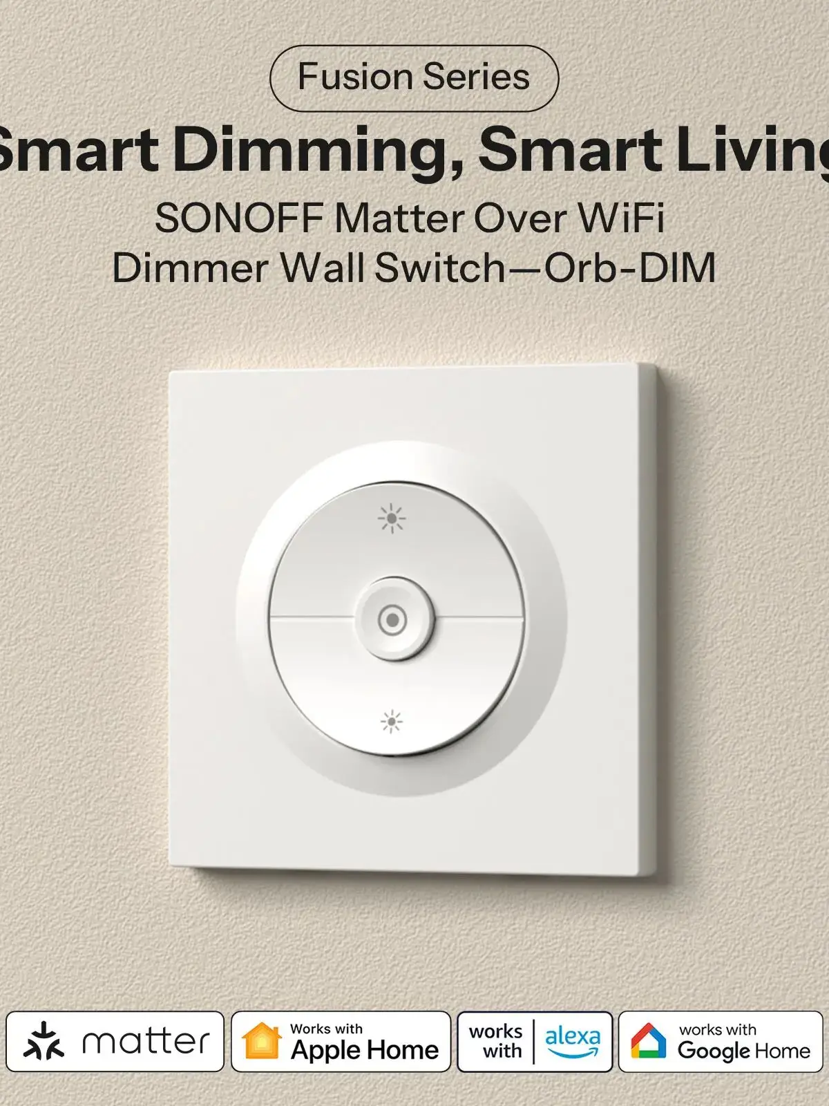 SONOFF Orb-DIM Matter over Wi-Fi Inteligentny Ściemniacz MINI-DIM-E Płynne Ściemnianie Bez Migotania Monitorowanie Energii Sterowanie Głosowe Alexa Google Home — zdjęcie produktu 7