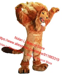 New EVA Material Helmet Lion Mascot Costume Cartoon Suit Cosplay Advertising Game Birthday Party Adult Holiday Gift 1024