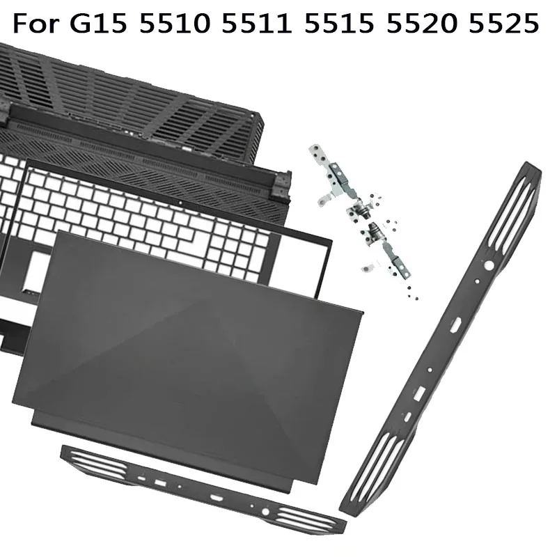 Replace Cover For G15 5510 5511 5515 5520 5525 LCD Back Cover Front Bezel Palrest Bottom Case Air Outlet 01FC2R 01HF7C