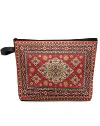 Vintage Flower Indian Bohemia Makeup Bag Pouch Travel Essentials Lady Women Cosmetic Bags Toilet Organizer Storage Pencil Case