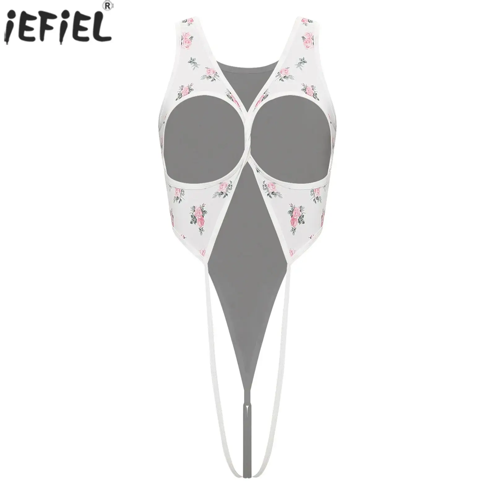 

Сексуальное искушение для взрослых, женские стринги без промежности с вырезом на сосках и Т-образной спинкой, боди, эротические пижамы для ролевых игр для пар, ночное белье