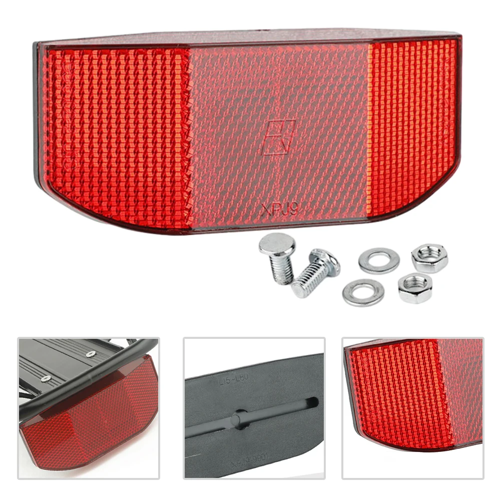 LED Bike Luggage Rack Taillight Hot Sale Outdoor Night Ridding Safety Warning Lantern Rear Seat Reflective Lights With M5 Screws