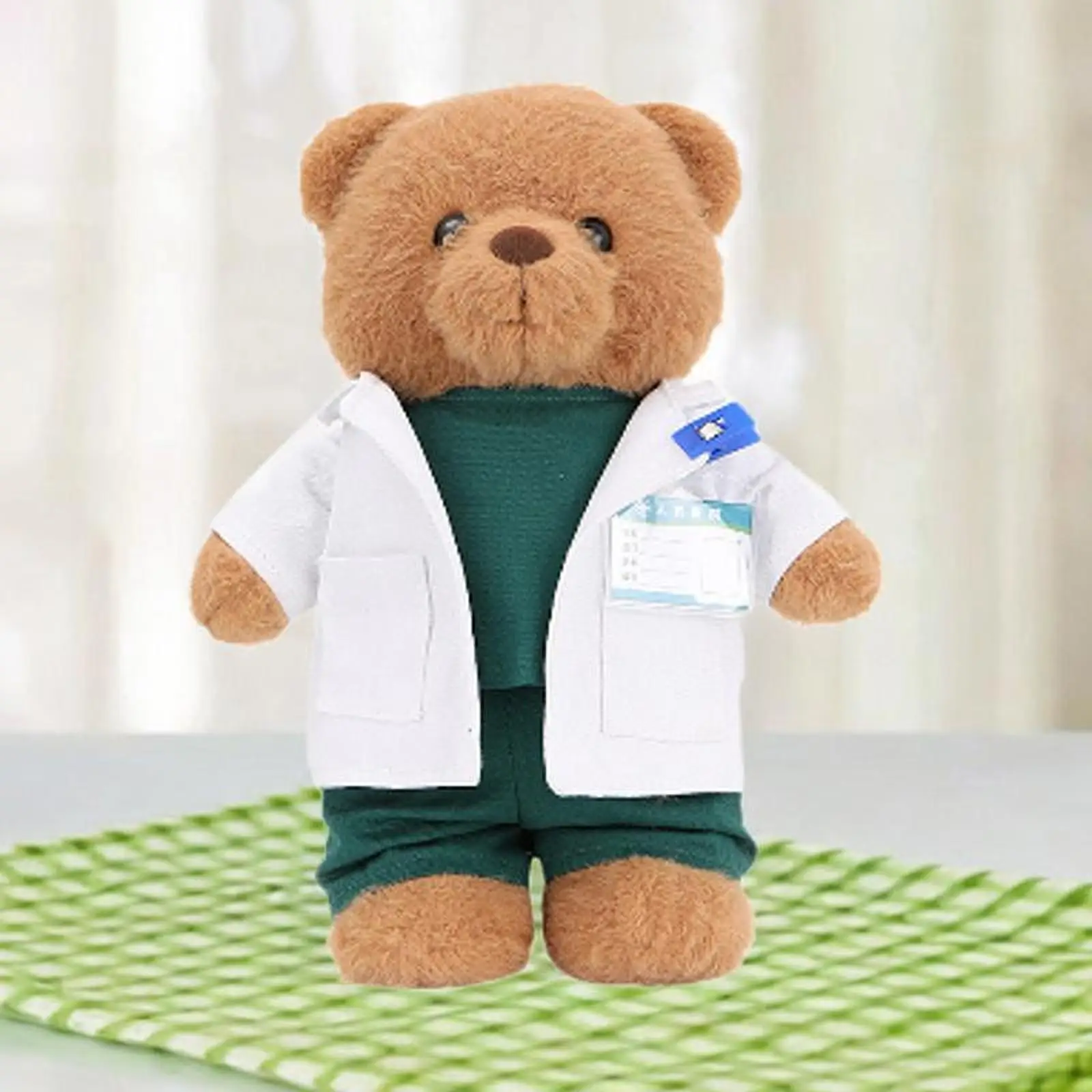 

Cute Bear Stuffed Animal Collectible Realistic Comfortable Home Decor Soft Plush Bear Doll for Children Kids Family Boys Girls