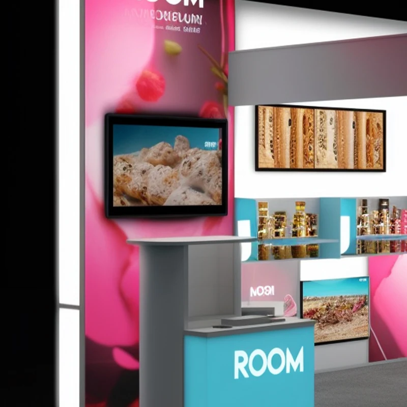 Trade Show Supplies 10x10 Booth Backdrop Freestanding Tension Fabric Backlit Display Expo Exhibition Booth Stand