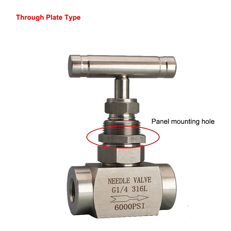 Detalle 3 de Electroválvula High Pressure Needle Valve 304/316L Stainless Steel 1/8\ Agua y vapor