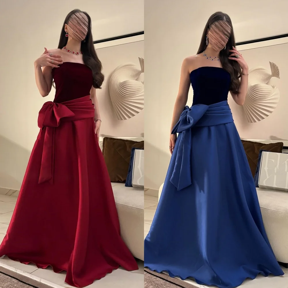 

Индивидуальные современные стильные одинаковые плиссированные драпированные банты трапециевидной формы без бретелек Длинные платья на заказ Вечерние платья Доступны размеры Формальные