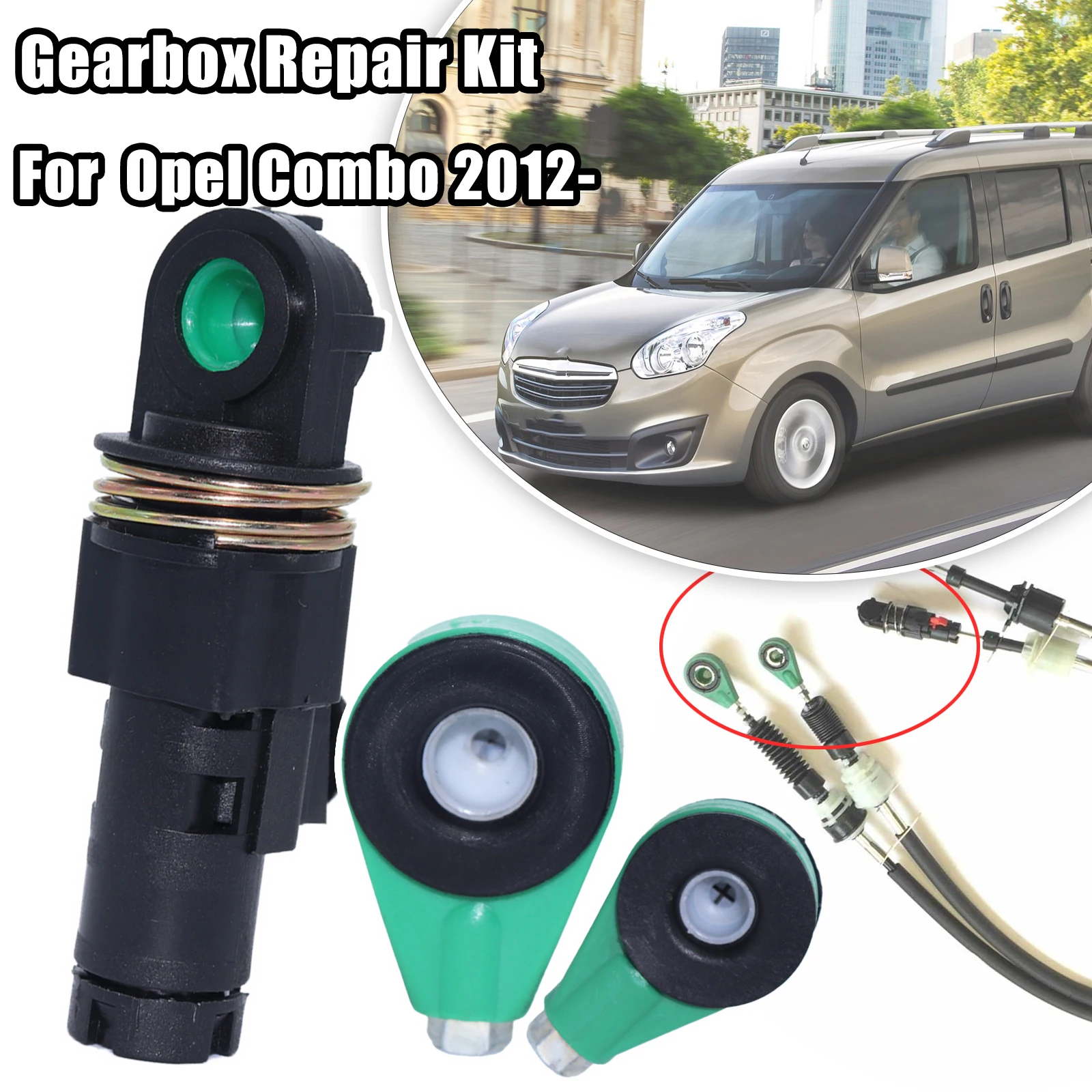 

For Opel Combo 2012 2013 2014 2015 - Gearbox Repair Kit Abarth Manual Gear Shift Selector Lever Linkage Change Control Cable End