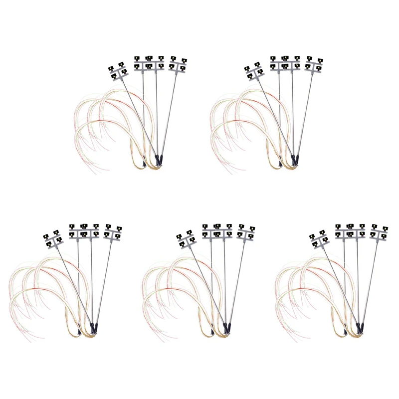 

20 PCS HO Scale Model Lighting Tower,Tower Lights Model Lights Layout Lamppost For Train/Garden/Playground/Stadium