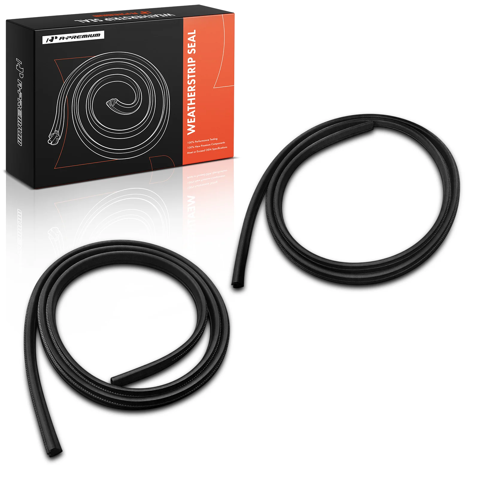 A-Premium 2pcs Front Driver & Passenger Side Door Weatherstrip Seal for Nissan Rogue 2014-2020