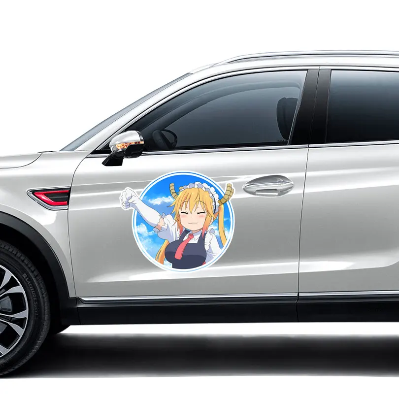 小林さんちのメイドラゴン アニメ周辺装飾ステッカー スーツケース コンピュータケース スケートボード 車のステッカー 防水