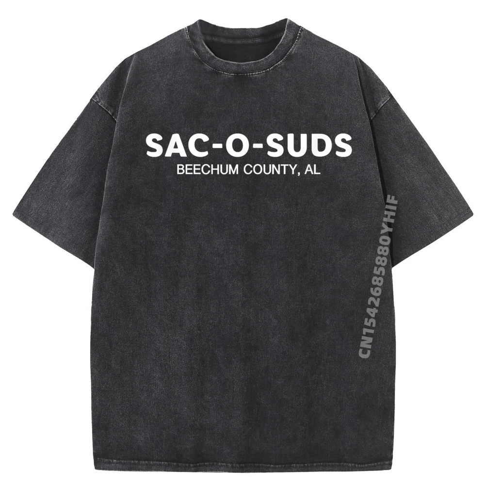 

SAC O SUDS Funny Movie Funny T Shirts Men Autumn Men's Clothing Graphic Tees Mens Simple Washed Shirt