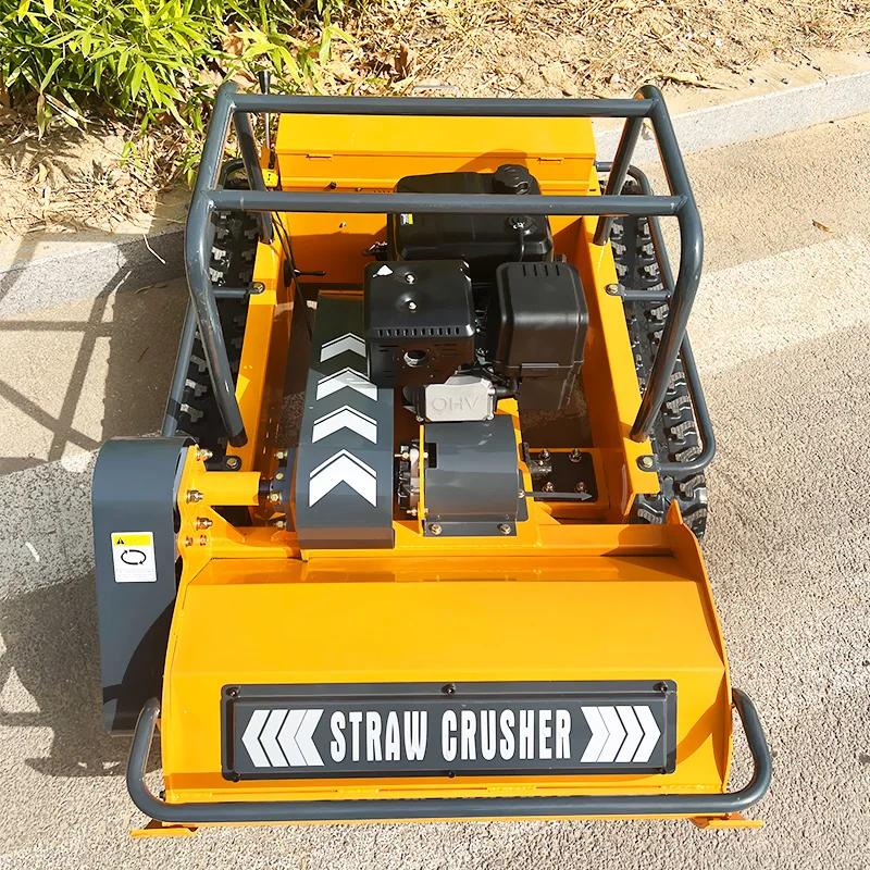 Газонокосилка с дистанционным управлением на гусеничном ходу, газонокосилка с беспроводным управлением, робот-прополка, садовая косилка