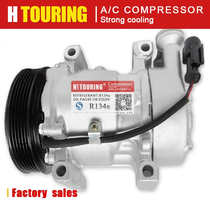 

For Ac Air Compressor Mazda 2 DIESEL / FORD FIESTA FUSION 2S61-19D629-AD 2S61-19D629-AE 2S6119D629AD 2S6119D629AE 1321791 SD6V12