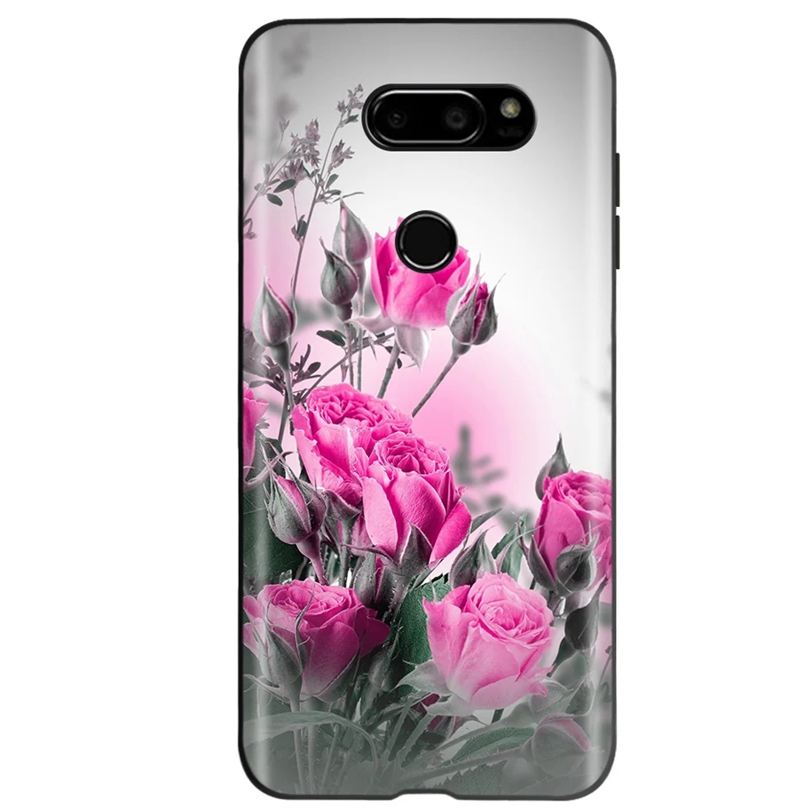 For LG V30 Plus Case Cute Butterfly Printed Phone Back Cover For LG V35 V30S Thinq Funda Silicone Soft For LGV30 V30+ V 30 Cases