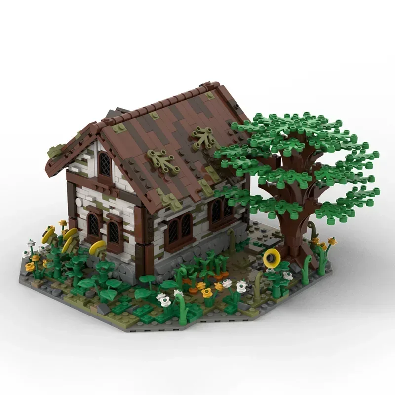 Street View Model Model Moc Building Blocks Rural House Model Technology Brick DIY Assembly Construction Toy Holiday Gifts