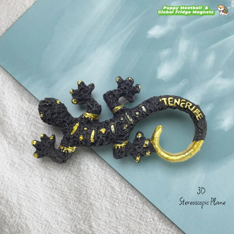 Spain Gran Canaria Island Animal Lizard Fridge Magnet 3D Travel Souvenir Home Decoration