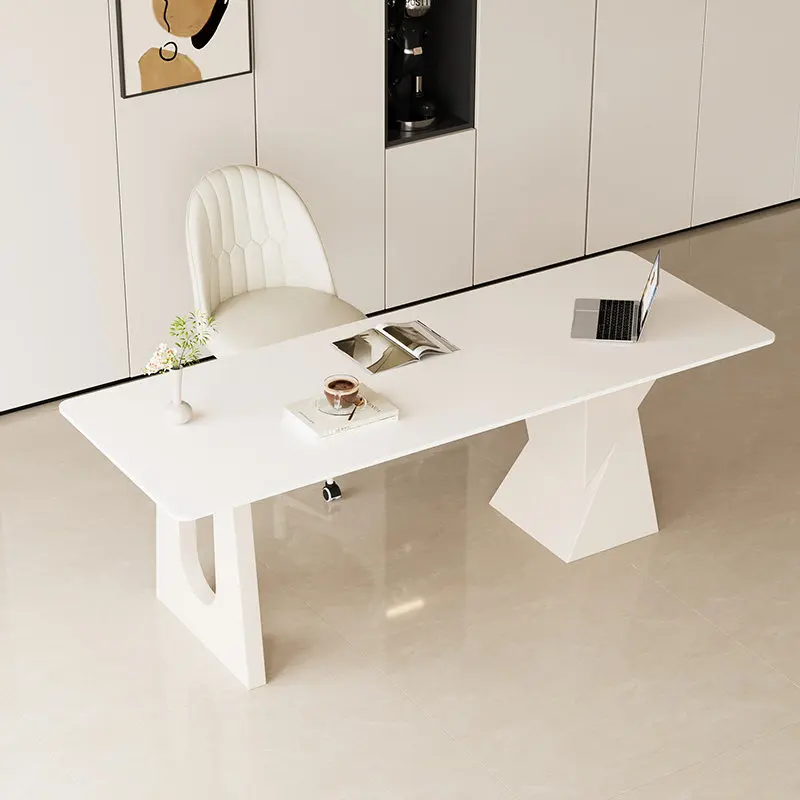 Design Large Office Desk Organizers White Luxury Gaming Reception Computer Office Desk Modern Mesas Escritorio Home Furniture