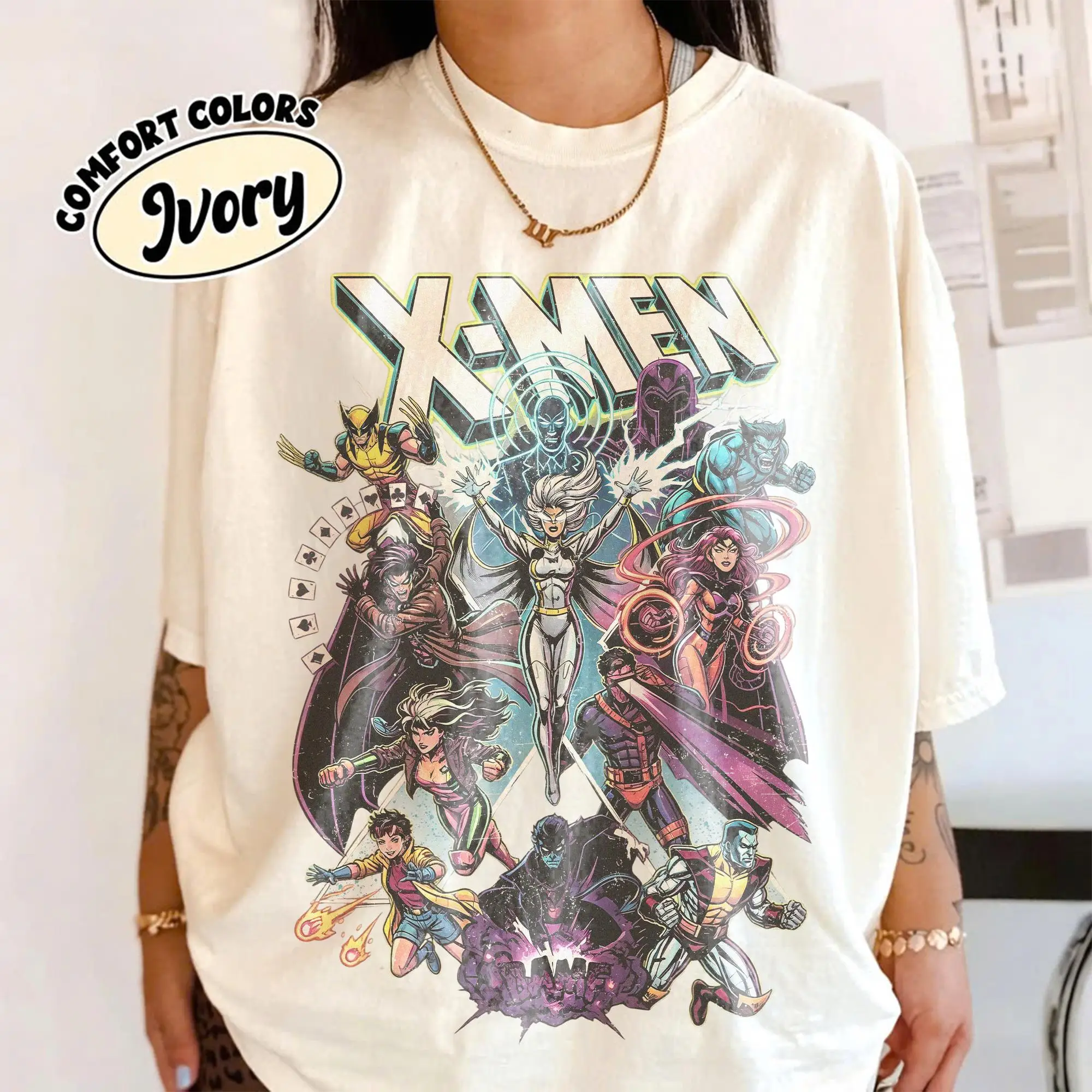 2026 Avengers Style Men's and Women's Summer Pure Cotton T-shirt Fan Style Comfortable, Breathable, High-quality Ins Y2k