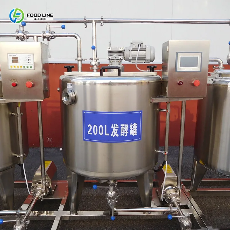 Yogurt Manufacturing Line High Efficiency Dairy Processing System for Yogurt and Probiotic Drink Production