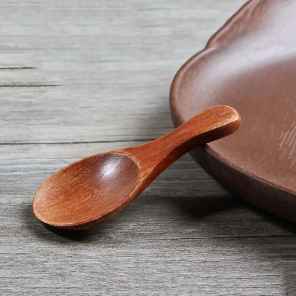 

Kitchen Gadgets Cooking Tools Condiment Scoop Flatware Coffee Tea Small Mini Sugar Spoon Salt Wood Spoons