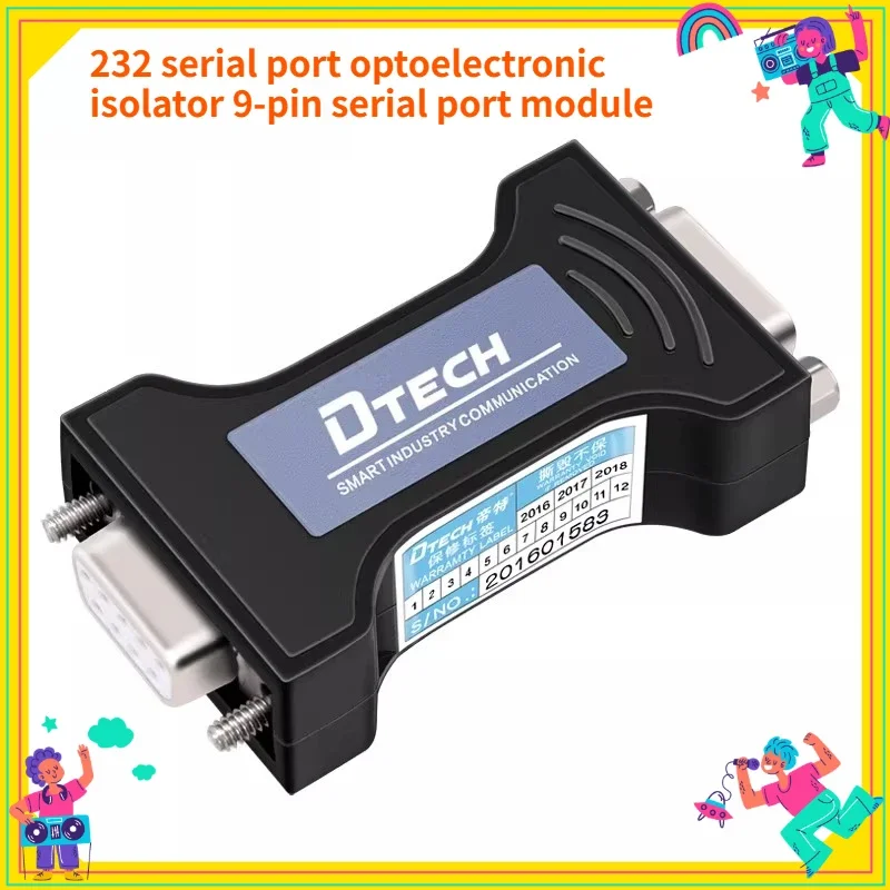 

1PCS Dite232 serial port optical isolator 9-pin serial port module male to female 3-wire isolation protection against lightning