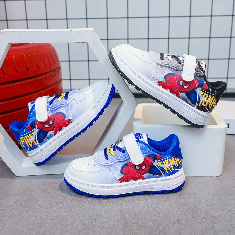 Disney Spider-Man Boys Sneakers Marvel Girls Casual Shoes Student Running Shoes Spring and Autumn New