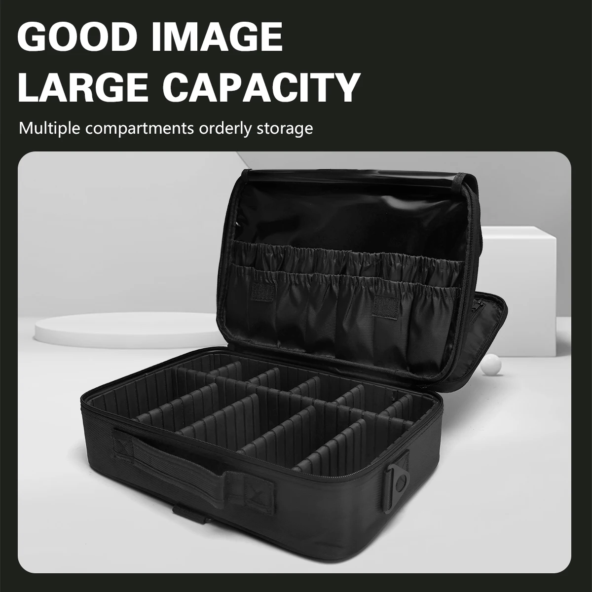 Makeup Box Tools Bag Scissor Comb Hair Salon Makeup Artist Large Capacity Storage Pouch Haircut Hand Box Case Suitcase Organizer