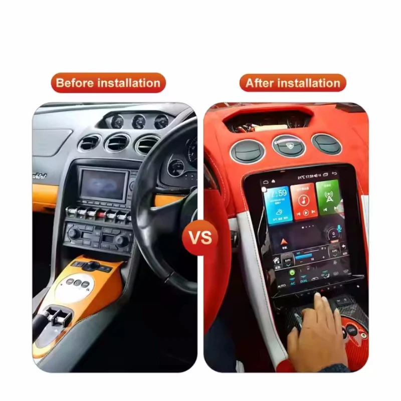 

Android DVD-плеер с громкой связью, автомобильное радио для Lamborghini Gallardo LP 570-4 LP 560-4 LP550-2, стерео GPS-навигация, автомобильное видео