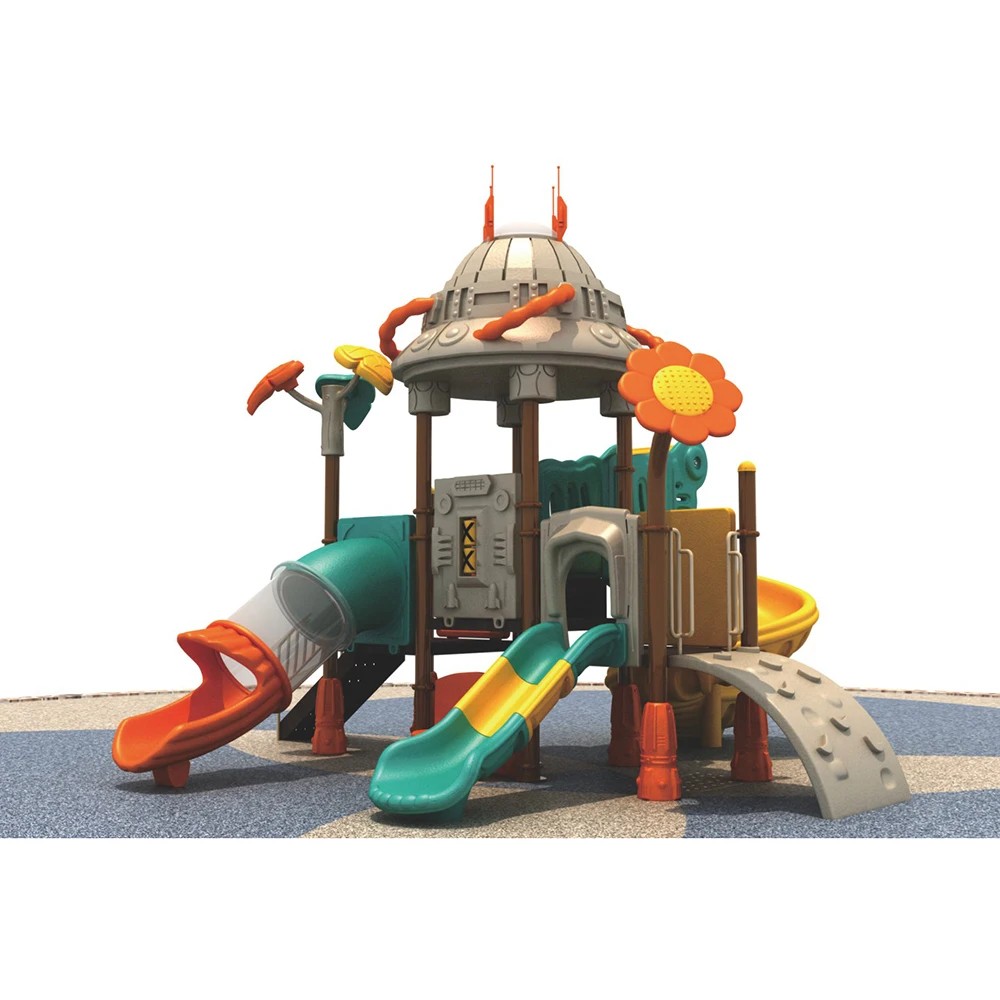 2025 Customized Non-standard Children Plastic Slide Toys Outdoor Space Series Playground