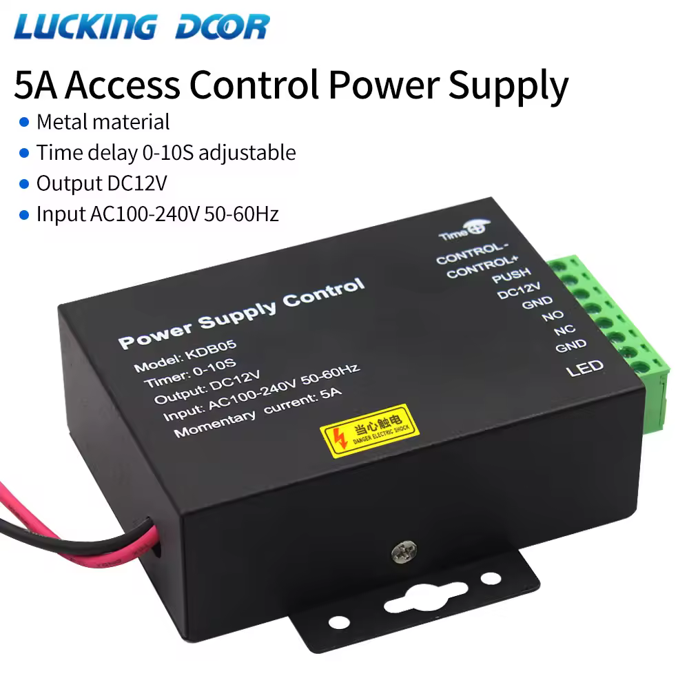 Adaptador de alimentação para controle de acesso, dc 12v 5a, interruptor de controle de fonte de alimentação ac 100 ~ 240v para fechadura elétrica, sistema de controle de acesso de porta rfid