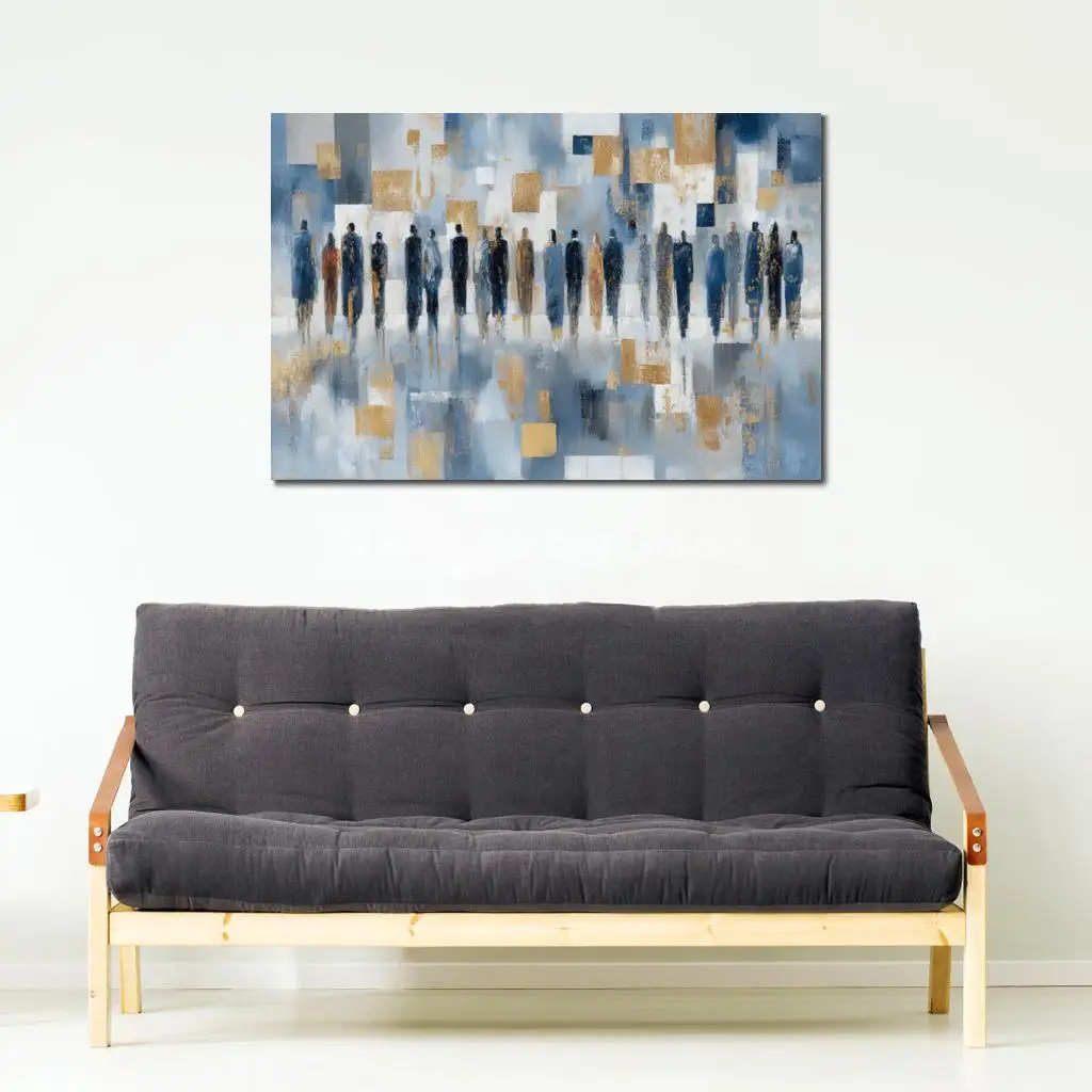 

Большая абстрактная Иерусалимская еврейская картина маслом, ручная роспись, Китель, текстурированный холст, настенное искусство, современный Иудаика, домашний декор, подарок