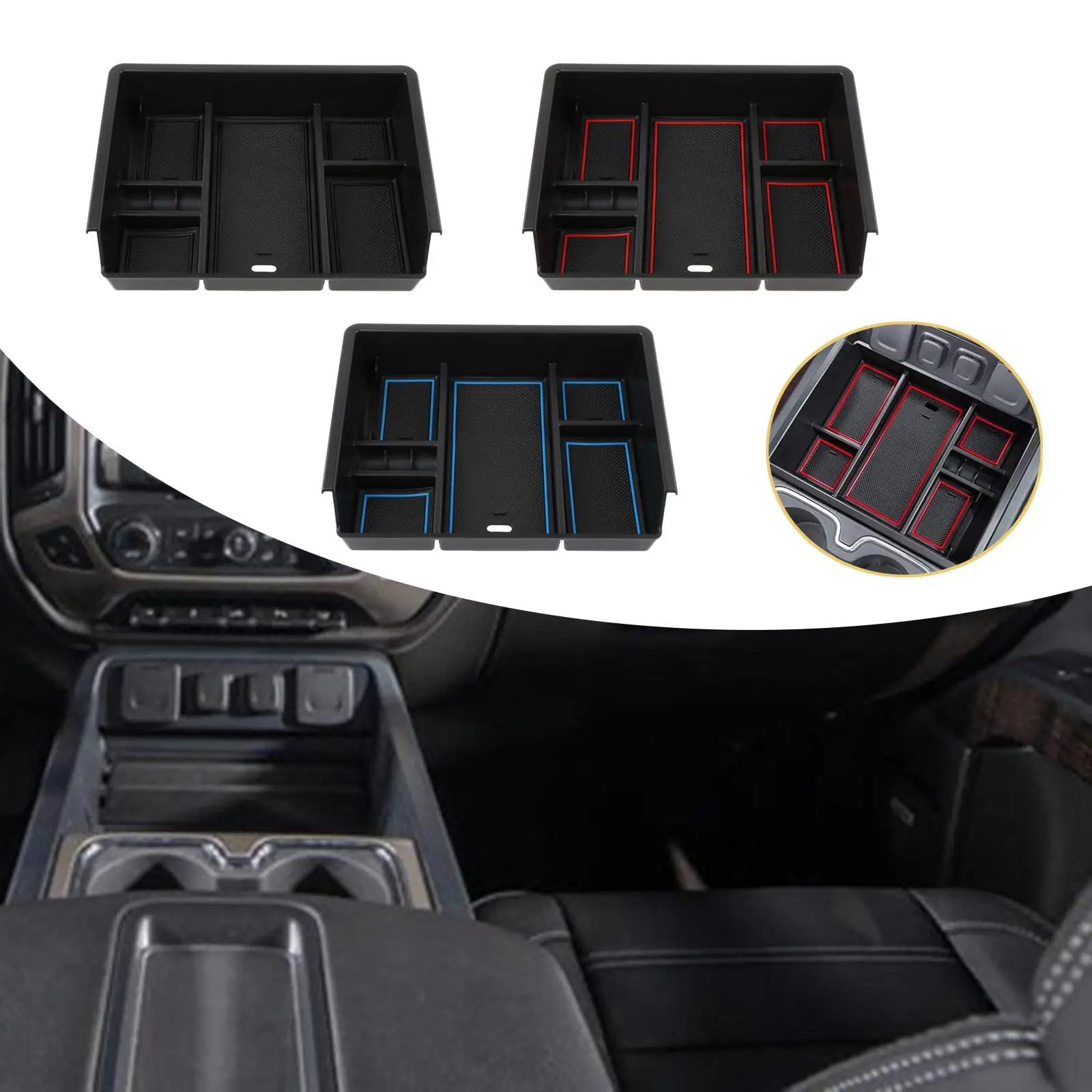 

Лоток-органайзер для центральной консоли премиум-класса для GMC Sierra 2500 HD 2015-2019 гг.