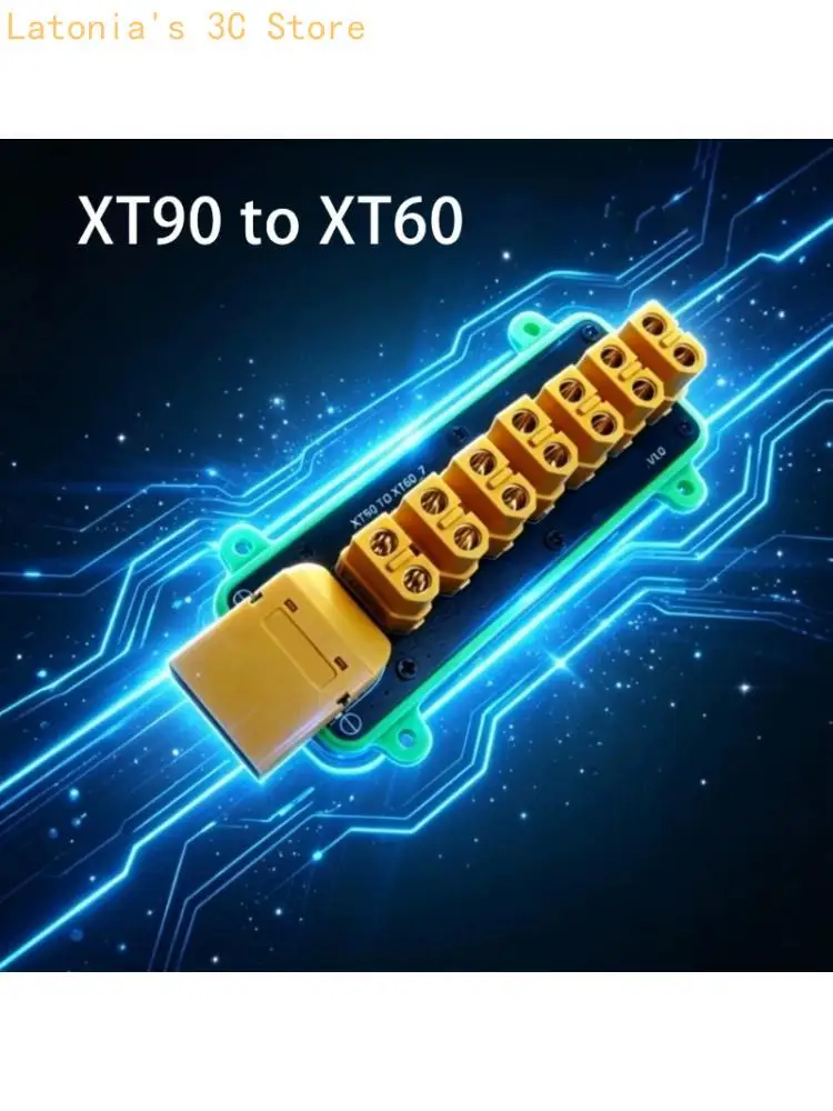 Electronics Build Distribution Board, Seven Outlet Arrangement with XT90 Input for Project Wiring Organization X3UB