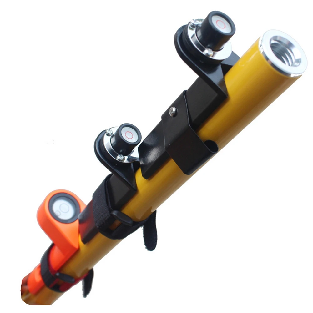 Centrando Fibra de Carbono Pólo Leveler, Montagem bolha, ângulo direito Nível Strap, portátil Nível Vertical