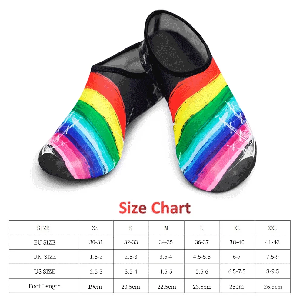 Unisex su ayakkabısı yüzme dalış çorapları yaz Aqua plaj Sandal düz ayakkabı erkekler kadınlar için sahil kaymaz Sneaker çorap terlik
