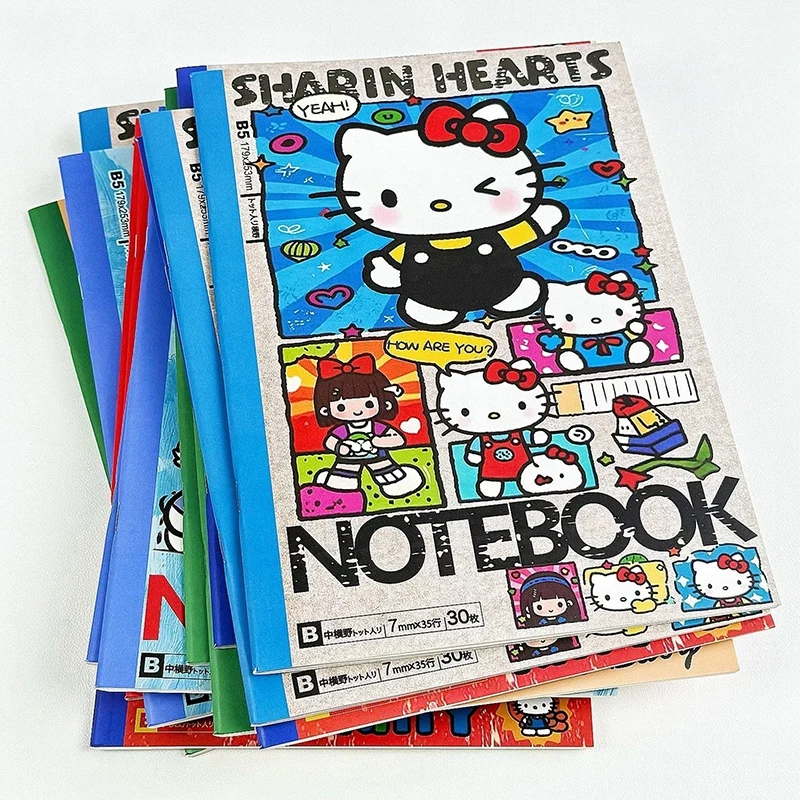 

B5 Notebook Cartoon Hello Kitty Notebooks Stationery Supplies Diary Book School Students Journals Notebook Friends Gifts