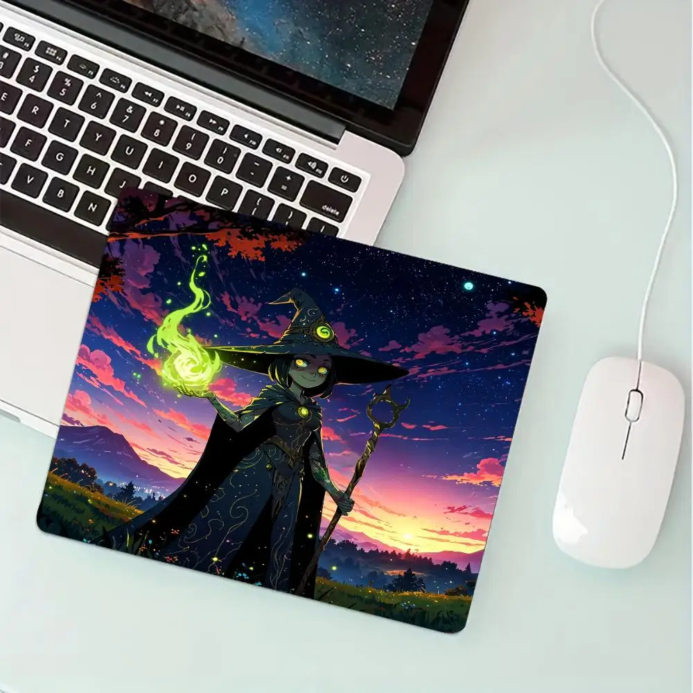 

Magic Witch anime small mouse pad rubber anti-slip desk mat gaming mats gamer pc accessories laptop office pad water-washable