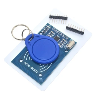 B0KA 고급 RFID-RC522 키트 S-50 RFID-RC522 리더 모듈 Arduinos Raspberry-pi와 호환되는 흰색 카드 키 링 