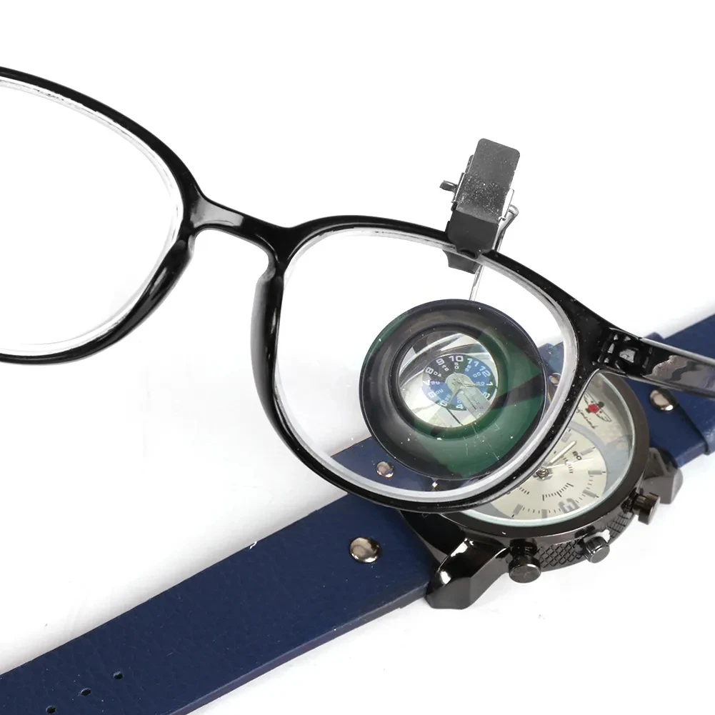 Watch Repair Magnifier With Clip on Glasses 5X 10X 20X Magnifying Eye Loupe for Watchmaker Opening Repair Watch Tools