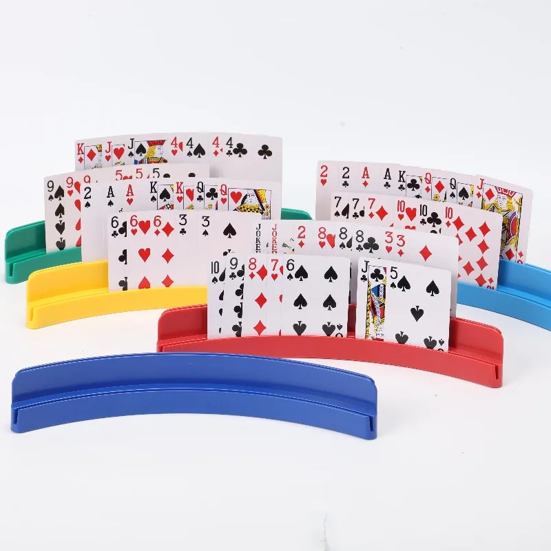 1/2/4Pc Double Layer Hands-Free Card Holder,Playing Card Rack,Card Stand for Interactive Party&Holiday Games,Creative Small Gift