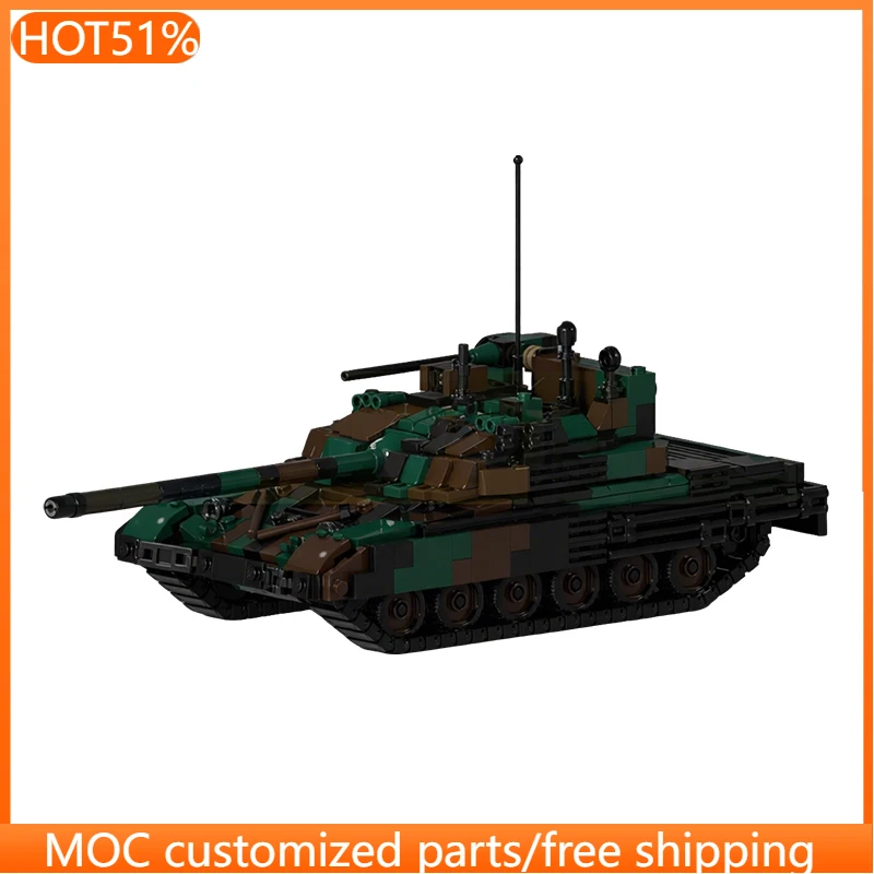 

906 PCS Military Tank Model TMOC-72M2 Moderna MOC Customize Modular Building Block Creative Design Kids DIY Festival Toy Gift
