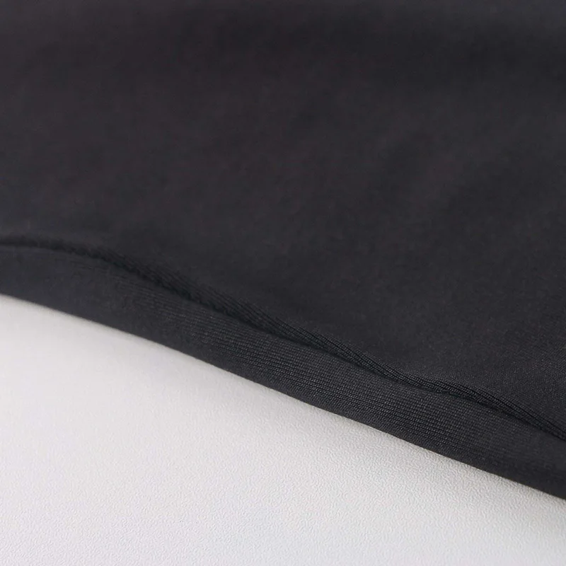 Damen High-Waist Steigbügel-Leggings, glänzend, dehnbar, eng anliegend, einfarbig schwarz, lange Hose – Detail 15