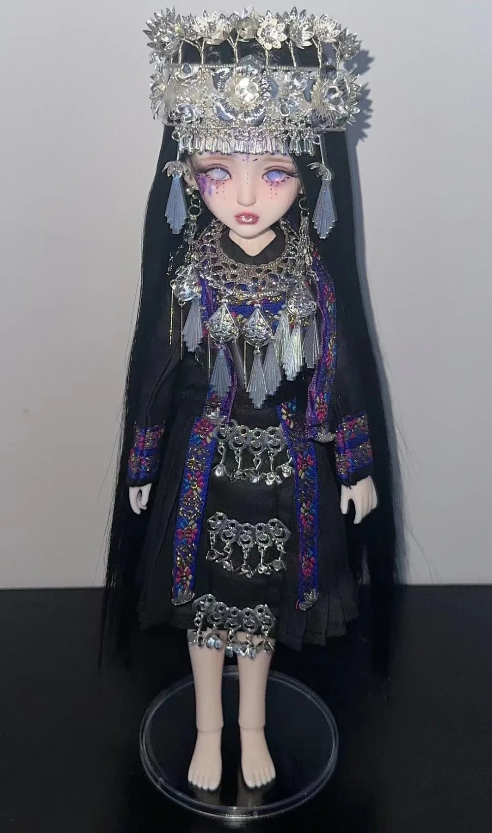 ファッション1/6ドール服スーツ、30cm BJDドール用、ヘッドウェア、民族衣装、ドレスアップ、女の子のおもちゃ、プレイハウス、ドールアクセサリー、ドールなし