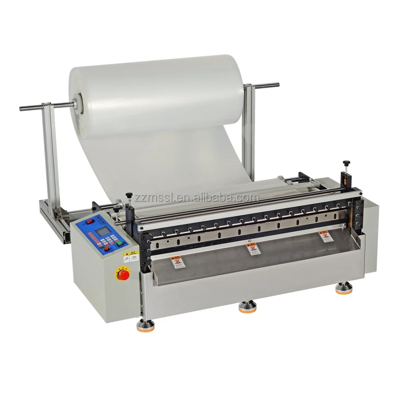 Smart Cutting Machine Programmable Length Control Non-stop Operation Leather Pvc Plastic Sheet Cutter