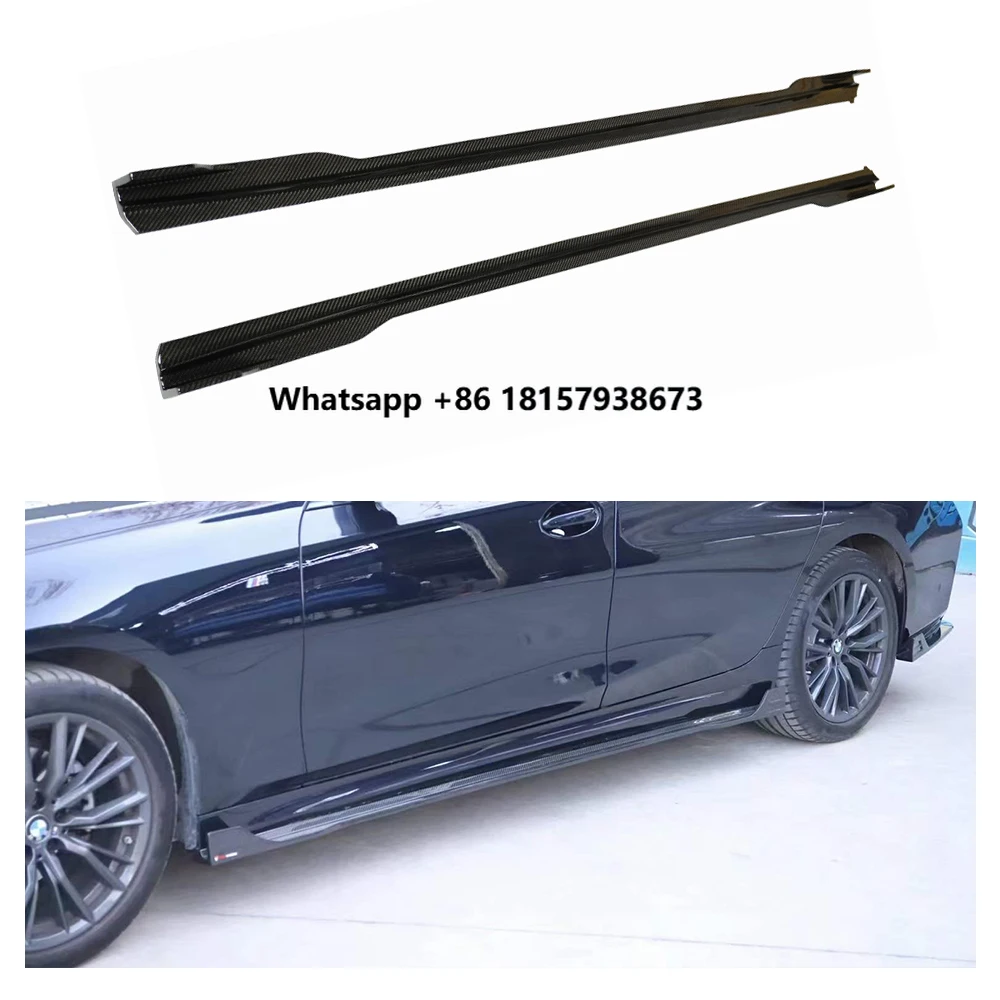 

Dry Carbon Fiber Side Skirts Apron Extension Lip Body Kits for 3 Series G20 G28 2023-UP