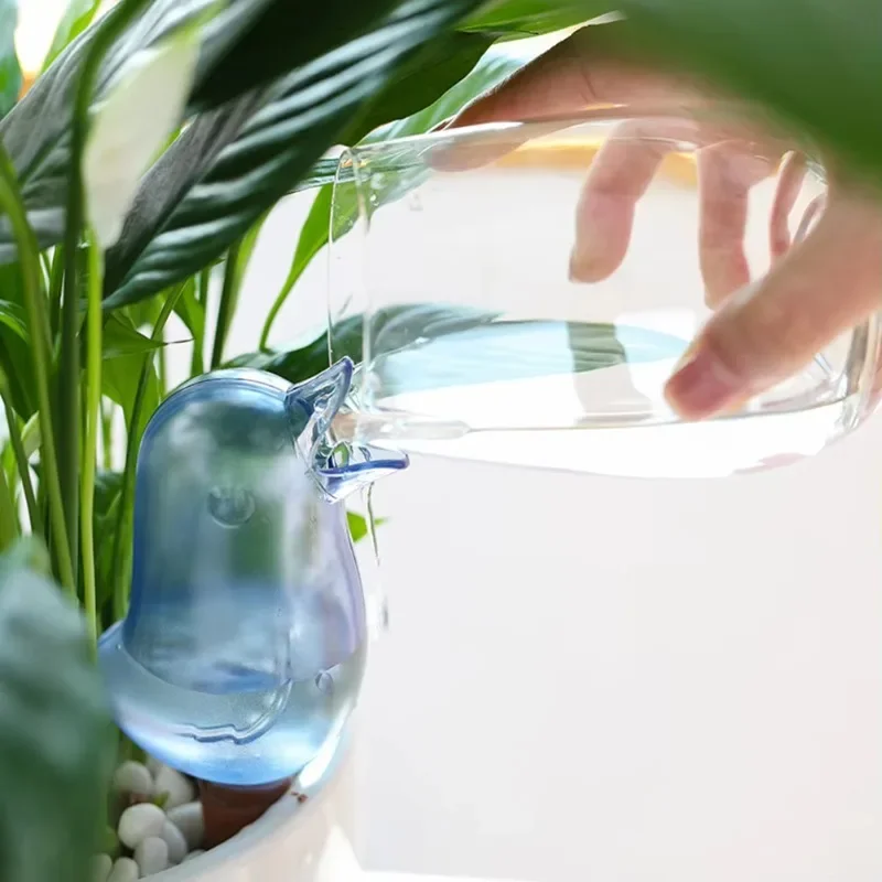1Pc PVC Bird Shape Automatic Watering Tool Self-Watering Seepage Device for Potted Plants Home Garden