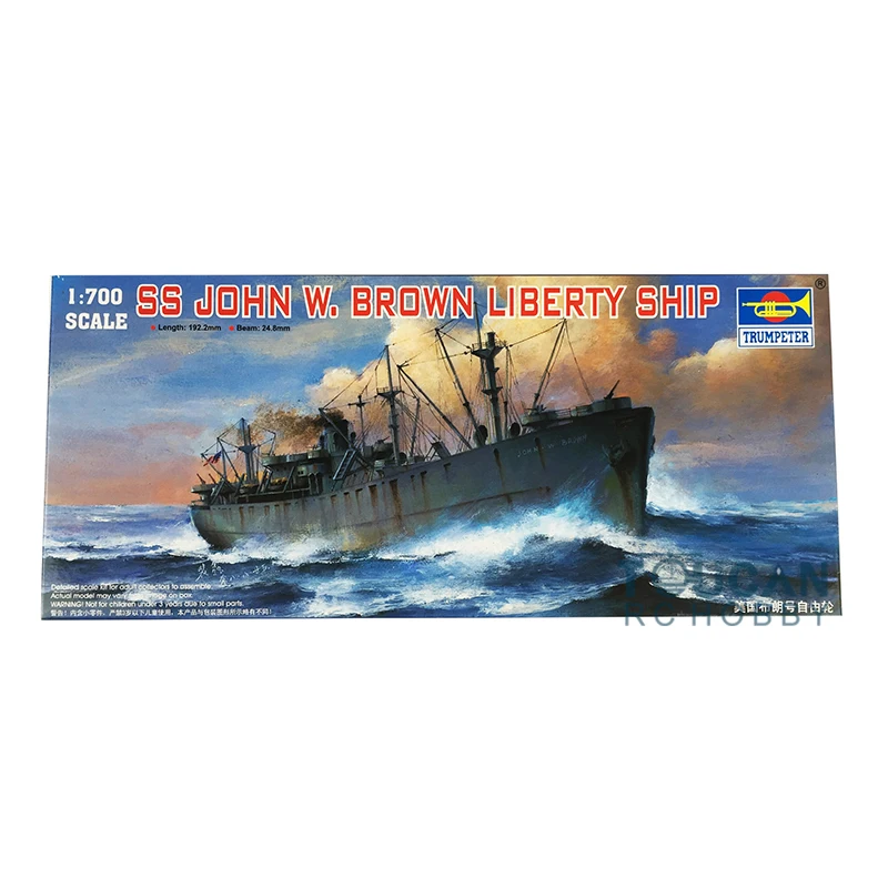 

Trumpeter 1/700 Jeremiah O Brien/ John W. Brown Liberty Ship Unassembled Unpainted Static Model 05756 TH05297-SMT9