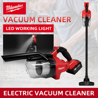 Milwaukee LED Cordless Electric Vacuum Cleaner Portable Household Industrial Construction Cleaning Tool For 18V Battery