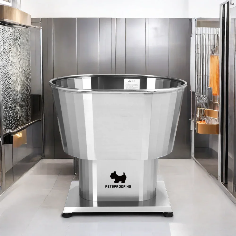 

Customized Color Luxury Stainless Steel Pet Dog Bathing Grooming Bath Tub Spa Bathing Products for Pampering Your Pet